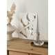 Affiche plexiglas blanc et miroir champagne LOVE