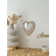 Décoration murale originale coeur ex-voto champagne et mat nude