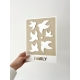 Affiche en plexiglas originale, oiseaux