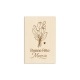 Cadeau Mamie, carte postale en bois illustration tulipes