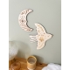 Décoration murale en bois lune de vie