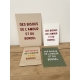 Affiche en plexiglas Des bisous de l'amour et du bordel, affiche colorée