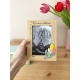 Cadre photo personnalisé fête des grand-mères, thème tulipes