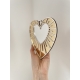 Décoration coeur ex-voto miroir