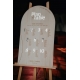 Plan de table mariage Line bois et argent, photo Gwen stories