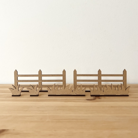 Mini monde de Pâques, accessoires en bois