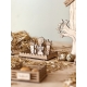 Le mini monde de Pâques en bois, le jardin du lapin