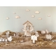 Décoration de Pâques, jardin du lapin de Pâques