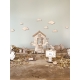 Le jardin du lapin de Pâques, décoration en bois