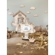 Décoration de Pâques, le jardin du lapin, décompte des jours Pâques