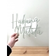 Enseigne style néon Hakuna Matata plexi sauge