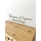 Enseigne style néon citation maison plexi mat sauge