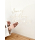 Enseigne style néon citation plexiglas mat lin