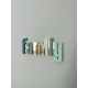 Enseigne murale décorative mot family, camaïeu de vert
