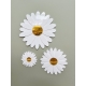 Décoration murale printanière, marguerites en plexiglas à accrocher