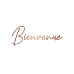 Mot découpe sur-mesure mariage Bienvenue pour panneau