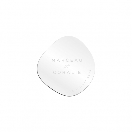 Dessous de verre personnalisé, cadeaux d'invités mariage
