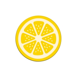 Dessous de verre en plexiglas rondelle de citron, collection apéro