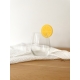 Rondelle de verre décoration cocktail, rondelle citron plexiglas