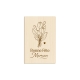Cadeau Maman, carte postale en bois illustration tulipes