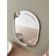 Cadeau fête des mères, miroir romantique avec tulipes