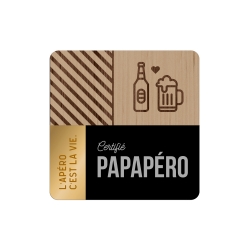 Dessous de verre Papapéro - Lot de 2