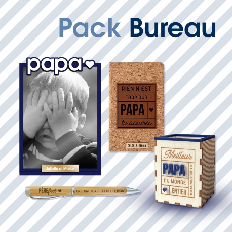 Pack bureau sp&eacute;cial F&ecirc;te des p&egrave;res, produits personnalis&eacute;s