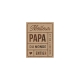 Magnet en bois Meilleur papa du monde entier