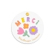 Miroir de poche personnalisé Fleurs en fête, cadeau maîtresse / nounou