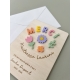 Carte de remerciements en bois personnalisée, cadeau maîtresse nounou atsem