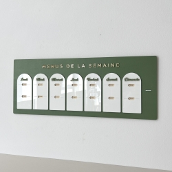Planning mural sauge menus de la semaine