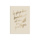 Affiche mural en plexiglas citation le plus doux bonheur