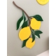 Décoration d'intérieur grappe de citrons en plexiglas