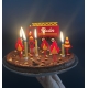 Cake topper anniversaire pompier à personnaliser