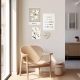 Composition murale famille amour, affiche plexiglas citation La famille c'est