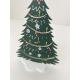 Sapin de Noël miniature en plexiglas, mini monde de Noël