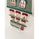 Village miniature de Noël artisanal, décor de Noël plexiglas