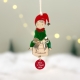 Boule de Noël personnalisée Lutin et son cadeau