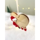 Suspension de Noël en plexiglas, boule de Noël personnalisée