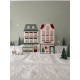 Village de Noël miniature en plexiglas, décoration de Noël originale