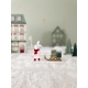 Village miniature de Noël, lapin et ses cadeaux