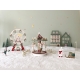 Village de Noël miniature, décor féérique et enchanteur