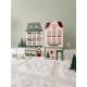 Décor de Noël féérique, village miniature plexiglas