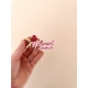 Porte-clé coloré rouge et rose, message tellement nous