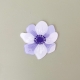 Dessous de verre fleur anémone, cadeau original mamie
