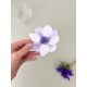 Sous-verre fleur anémone, décoration de table originale