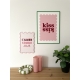 Décoration d'intérieur originale et colorée, affiche plexiglas S'aimer comme jaja