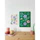 Affiche en plexiglas Poésie florale, décoration colorée et poétique