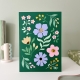 Affiche décorative en plexiglas Marché aux fleurs, décoration colorée