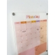Planning coloré mensuel en plexiglas, organisation semaines famille
